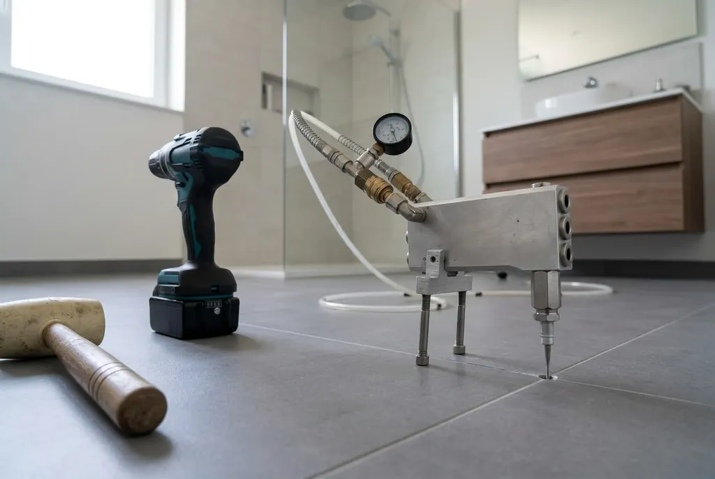 Kitbedrijf Buren – holle tegels injecteren
